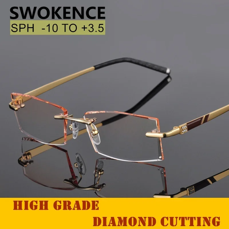 Prescription Diopter -10 TO +3.5 Rimless Presbyopia or Myopia Glasses Men Gradual Nearsighted Spectacles Reading Glasses WP008
Prescription Diopter -10 TO +3.5 Rimless Presbyopia or Myopia Glasses Men Gradual Nearsighted Spectacles Reading Glasses WP008