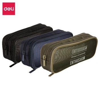 Deli Pencil Bag School Supplies Cool Boys Pencil Bag Mesh Design Portable Kids Pencil Pouch Kawaii Pen Bags Stationery Pen Case
Deli Pencil Bag School Supplies Cool Boys Pencil Bag Mesh Design Portable Kids Pencil Pouch Kawaii Pen Bags Stationery Pen Case