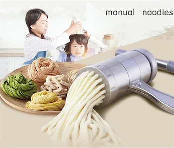 Handy Manual Kitchen Stainless Steel Pasta Noodle Maker with 5 Models Manual Pasta Tools Vegetable Fruit Juicer Press Machine
Handy Manual Kitchen Stainless Steel Pasta Noodle Maker with 5 Models Manual Pasta Tools Vegetable Fruit Juicer Press Machine