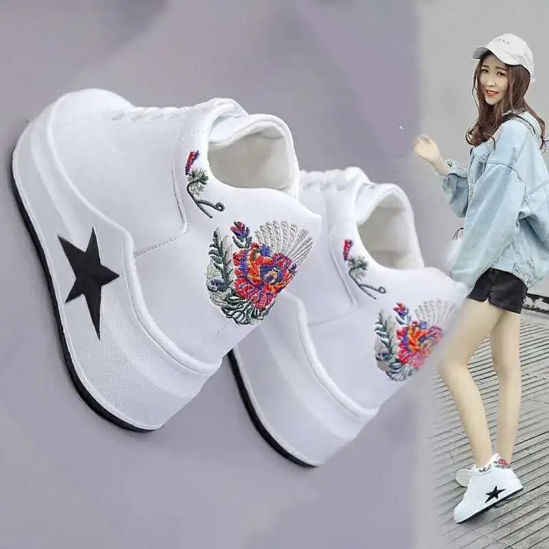 2019 spring new wedge fashion white shoes female platform ladies casual shoes comfortable breathable sneakers
2019 spring new wedge fashion white shoes female platform ladies casual shoes comfortable breathable sneakers