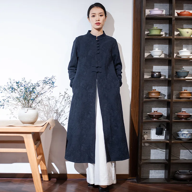 Chinese Style Jacket Female Spring Original Retro Handmade Plate Buttons Stand Collar Jacquard Long Cardigan Coat
Chinese Style Jacket Female Spring Original Retro Handmade Plate Buttons Stand Collar Jacquard Long Cardigan Coat