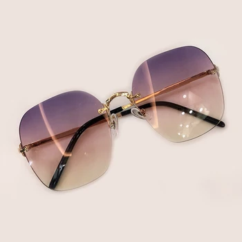 Rimless High Quality Women Sunglasses Brand Designer with Packing Box Oculos De Sol Feminino Retro Fashion Female Shades 
Rimless High Quality Women Sunglasses Brand Designer with Packing Box Oculos De Sol Feminino Retro Fashion Female Shades