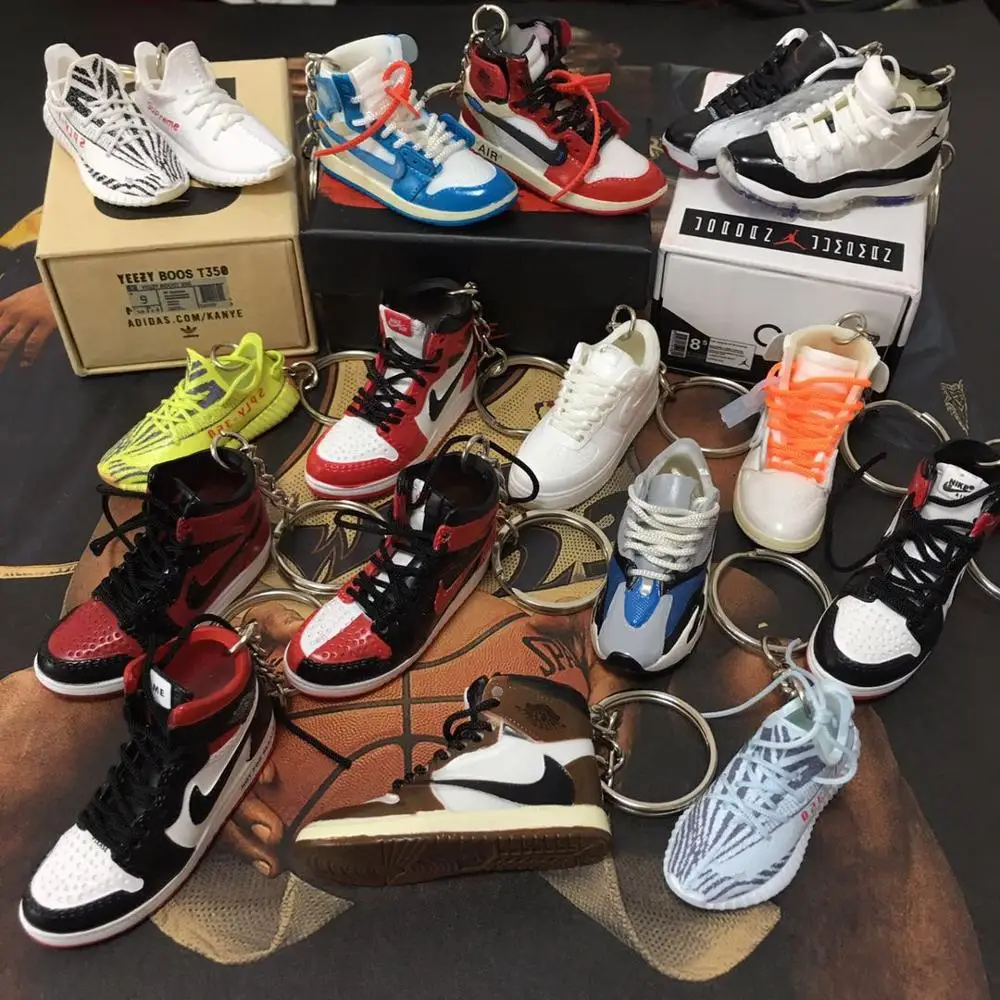 Personality DIY Air Jordan Generation AIR JORDAN1-13 Stereo 3D Sneaker Model Keychain For Gift
Personality DIY Air Jordan Generation AIR JORDAN1-13 Stereo 3D Sneaker Model Keychain For Gift