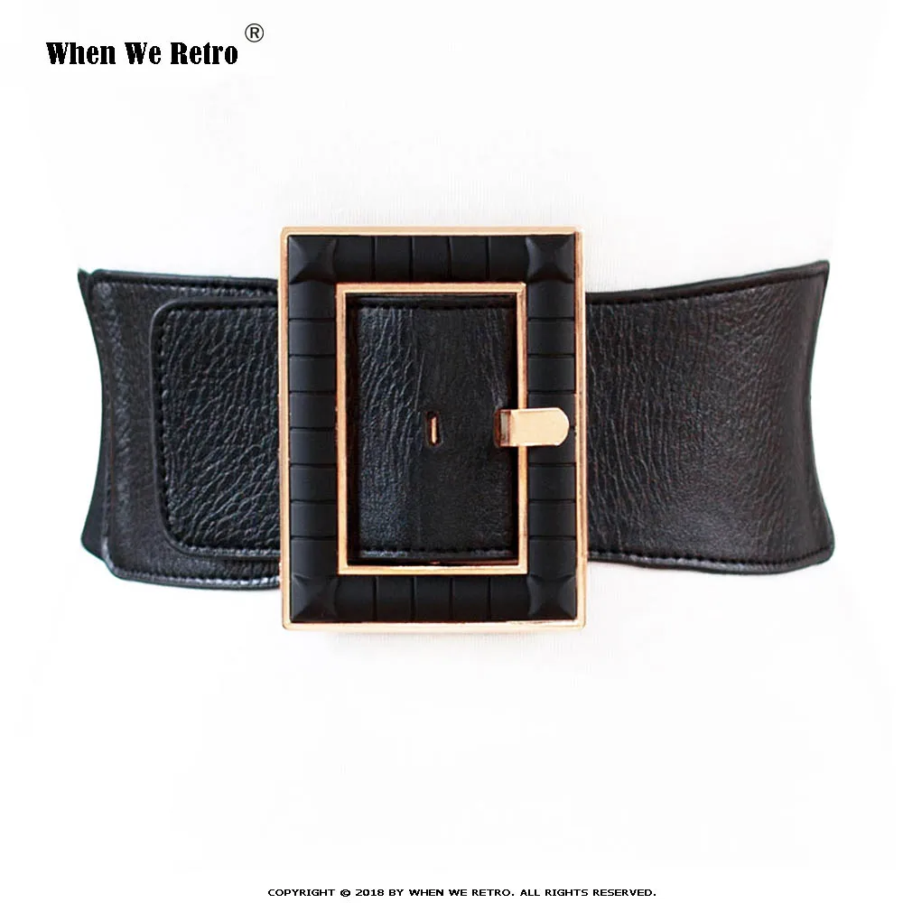 When We Retro Women Belt Western Elastic Leather Belts for Women Royal Vintage Dresses Belts Black Designer Cummerbund VB0016
When We Retro Women Belt Western Elastic Leather Belts for Women Royal Vintage Dresses Belts Black Designer Cummerbund VB0016