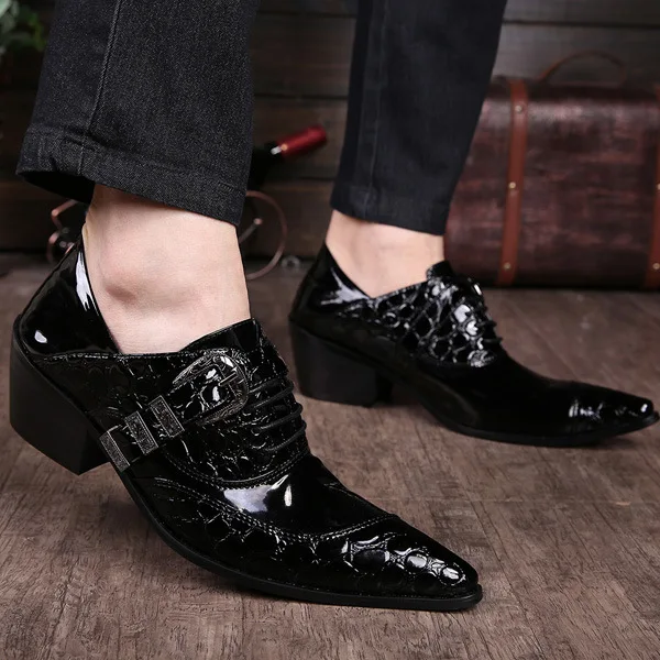 Men Fashion Crocodile Pattern Pointed Toe Casual Shoes Italy Style Formal Wedding Party Dress shoes
Men Fashion Crocodile Pattern Pointed Toe Casual Shoes Italy Style Formal Wedding Party Dress shoes