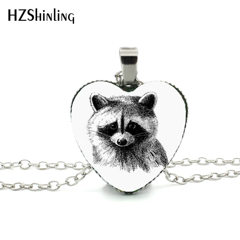 New Raccoon Heart Necklace Raccoon Heart Jewelry Cute Raccoon Pendant Heart Shaped Necklace HZ3
New Raccoon Heart Necklace Raccoon Heart Jewelry Cute Raccoon Pendant Heart Shaped Necklace HZ3