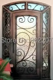 Image Width 2m x Height 2.2m Luxury Wrought Iron Entry  Double Doors