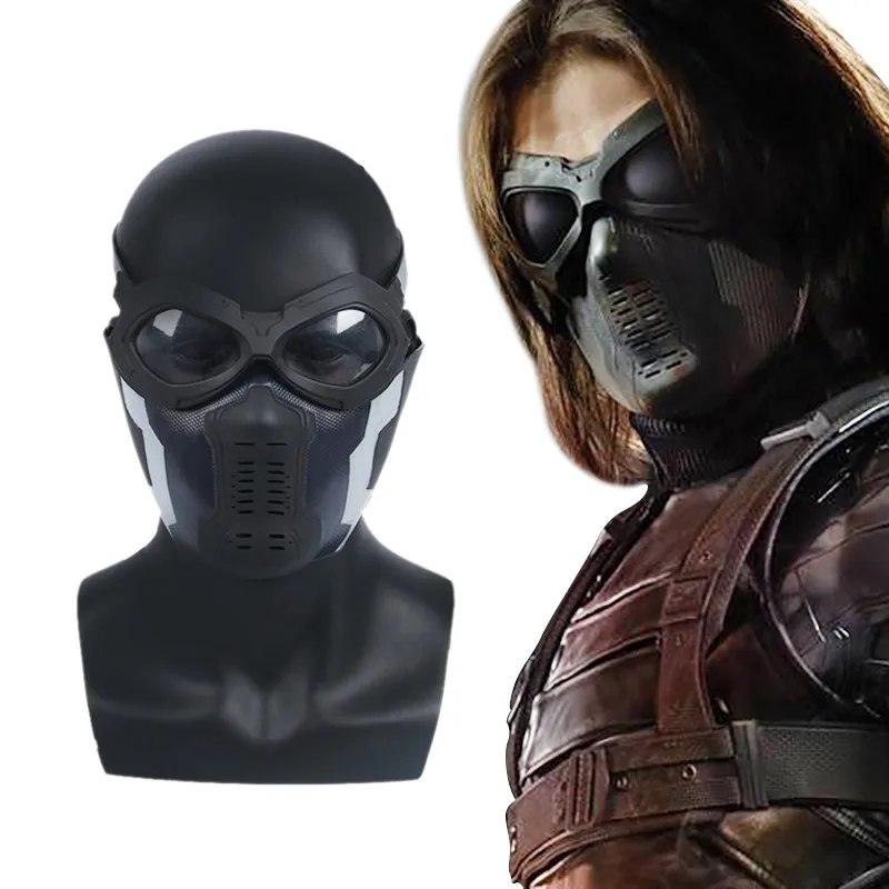 Captain America Winter Soldier Bucky Barnes Cosplay Masks Eyeglasses Goggles Half Face The Avengers 3 Superhero PVC Props
Captain America Winter Soldier Bucky Barnes Cosplay Masks Eyeglasses Goggles Half Face The Avengers 3 Superhero PVC Props