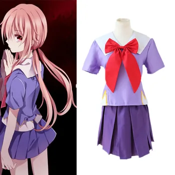 The Future Diary Gasai Yuno Cosplay Costumes Dress Uniforms Mirai Nikki Suits Women Girls Blue&Purple Tops Skirts Set
The Future Diary Gasai Yuno Cosplay Costumes Dress Uniforms Mirai Nikki Suits Women Girls Blue&Purple Tops Skirts Set