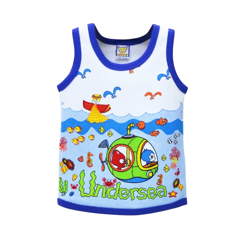 100% cotton Children vest toddler Tank Tops kids clothes boys sleeveless garment baby clothes child print pure tees newborn 2019
100% cotton Children vest toddler Tank Tops kids clothes boys sleeveless garment baby clothes child print pure tees newborn 2019