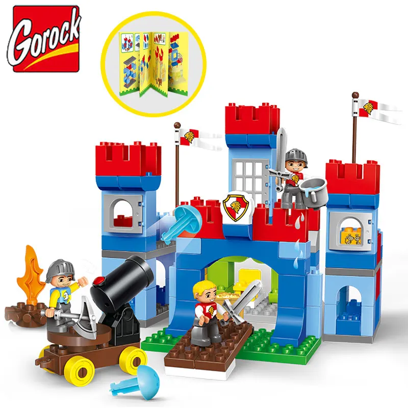 Gorock 138PS/SET Empire Castle Model Big Building Block Juguetes Large Particles Army Soldier DIY Brick Toy Compatible Duploe
Gorock 138PS/SET Empire Castle Model Big Building Block Juguetes Large Particles Army Soldier DIY Brick Toy Compatible Duploe