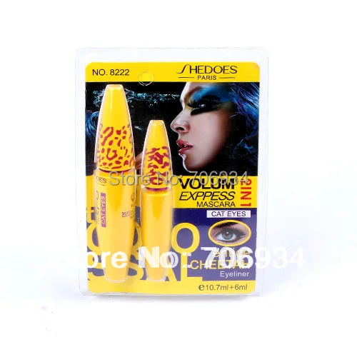 Тушь для ресниц Volum Express 1 комплект 2 в водостойкая стойкая черная 8222|mascara volume