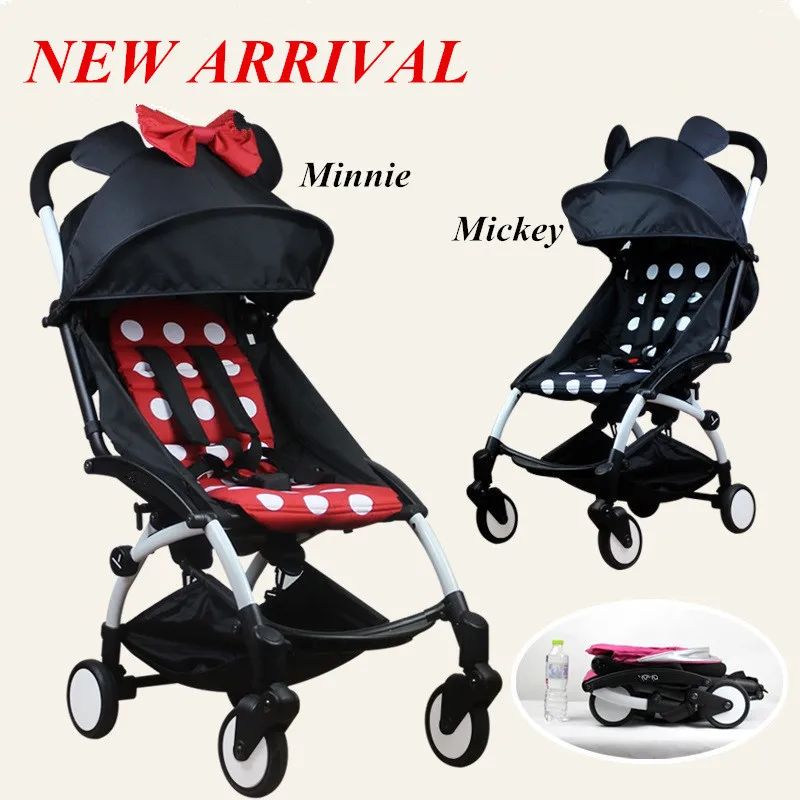 

Baby Stroller 601 Trolley Car trolley Folding Baby Carriage Bebek Buggy Lightweight Pram 2B1 can sit can lie on the airplane