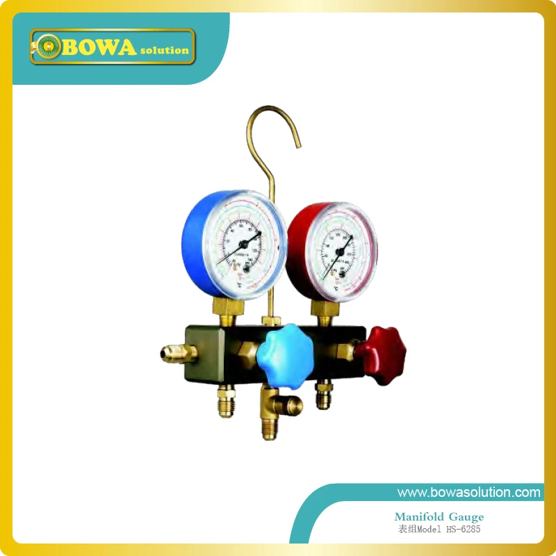 R404a, R134a and R22 manifold Gauge set with imported hose for cold room equipment repair
R404a, R134a and R22 manifold Gauge set with imported hose for cold room equipment repair