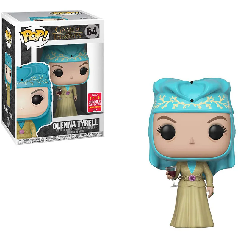 FUNKO POP 10cm Game Of Thrones Vinyl Figure #64 Olenna Tyrell Queen of Thorn Action Figure Model Vinyl Doll Toys Limited Edition
FUNKO POP 10cm Game Of Thrones Vinyl Figure #64 Olenna Tyrell Queen of Thorn Action Figure Model Vinyl Doll Toys Limited Edition
