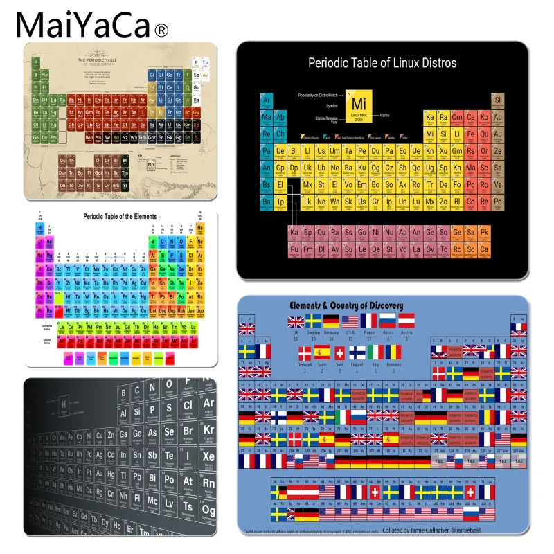 MaiYaCa New Arrivals PeriodicTable Works Durable Rubber Mouse Mat Pad Size for 180x220x2mm and 250x290x2mm Small Mousepad
MaiYaCa New Arrivals PeriodicTable Works Durable Rubber Mouse Mat Pad Size for 180x220x2mm and 250x290x2mm Small Mousepad