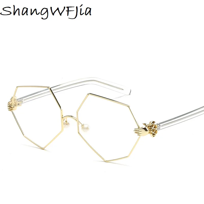 2019 Pearl Nose Pad Eye Glasses Frame Men Women NEW Personality Irregular Eyeglasses Metal Prescription Spectacle
2019 Pearl Nose Pad Eye Glasses Frame Men Women NEW Personality Irregular Eyeglasses Metal Prescription Spectacle