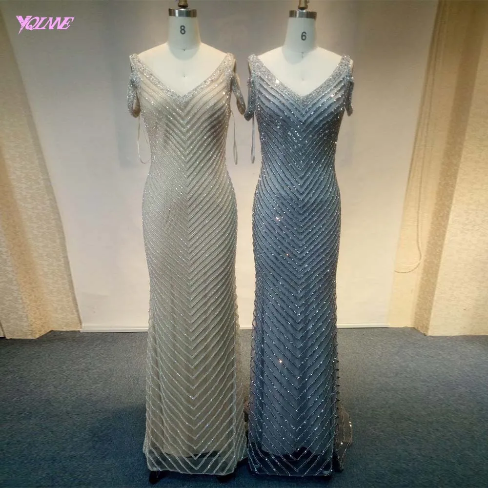 Robe De Soiree 2019 Champagne Rhinestones Evening Dress Long Mermaid Formal Evening Gown V Neck
Robe De Soiree 2019 Champagne Rhinestones Evening Dress Long Mermaid Formal Evening Gown V Neck