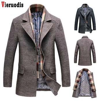 Men's Winter 2019 Male woolen tweed windbreake Casual Wool Trench Coat Fashion Business Long Thicken Slim Overcoat Jacket
Men's Winter 2019 Male woolen tweed windbreake Casual Wool Trench Coat Fashion Business Long Thicken Slim Overcoat Jacket