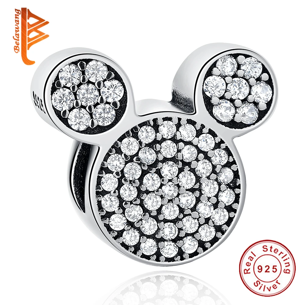 BELAWANG 925 Sterling Silver Minnie Beads Fit Original Charms Bracelets Cute Pave CZ Bead DIY Jewelry berloques
BELAWANG 925 Sterling Silver Minnie Beads Fit Original Charms Bracelets Cute Pave CZ Bead DIY Jewelry berloques