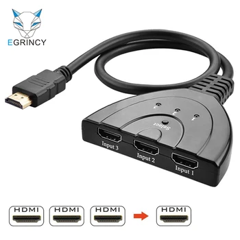 High Quality HDMI HUB 3 In 1 Port HDMI Switcher Adapter Cable HD1080P 3D HDMI Switch Splitter For PC TV HDTV DVD PS3/4 360 Xbox
High Quality HDMI HUB 3 In 1 Port HDMI Switcher Adapter Cable HD1080P 3D HDMI Switch Splitter For PC TV HDTV DVD PS3/4 360 Xbox