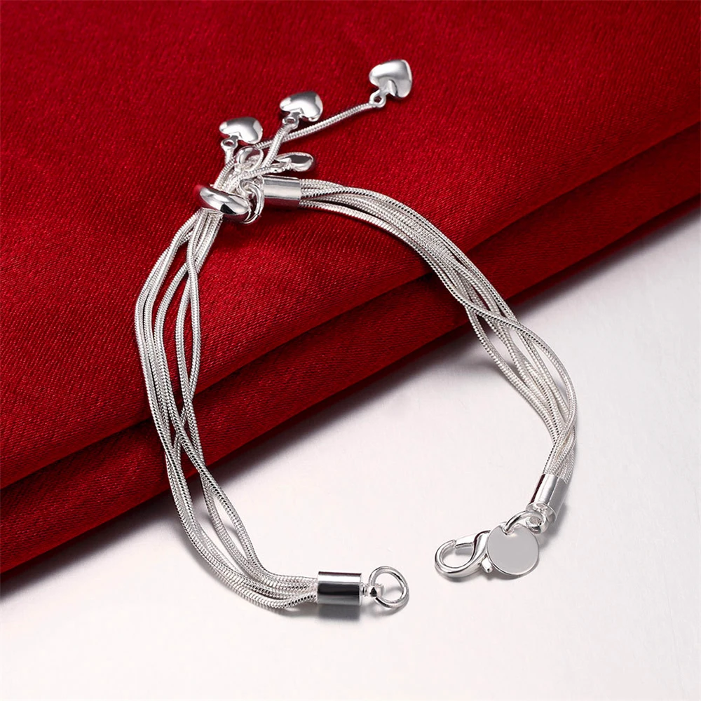Ladies fashion elegant tassel heart snake bone bracelet delicate colorful ornament charming, suitable for party engagement
Ladies fashion elegant tassel heart snake bone bracelet delicate colorful ornament charming, suitable for party engagement
