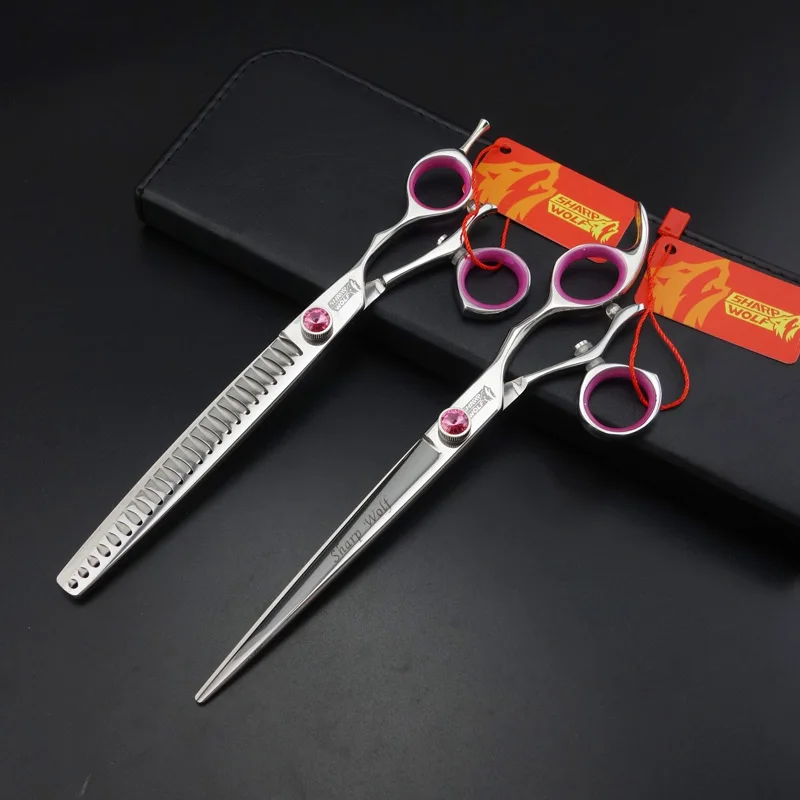 440C Professional PET GROOMING SCISSORS,7.5inch Cutting & Thinning Shears/Chunkers Rotating handle scissors D231
440C Professional PET GROOMING SCISSORS,7.5inch Cutting & Thinning Shears/Chunkers Rotating handle scissors D231