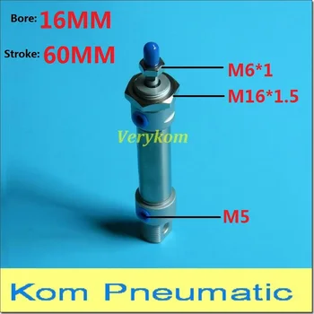MA 16*60 Single / Double Acting Pneumatic Stainless Air Mini Cylinder 16mm Bore 60mm Stroke 16X60 Cushion Piston 1/8" MA16X60 -S
MA 16*60 Single / Double Acting Pneumatic Stainless Air Mini Cylinder 16mm Bore 60mm Stroke 16X60 Cushion Piston 1/8" MA16X60 -S