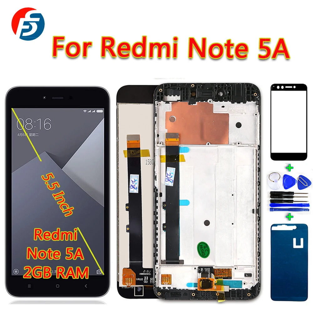 Fansu IPS Lcd Display For Xiaomi Redmi Note 5A 2GB RAM Touch Screen 5.5 inch Digitizer Assembly For Y1 Lite Frame With Free Gift
Fansu IPS Lcd Display For Xiaomi Redmi Note 5A 2GB RAM Touch Screen 5.5 inch Digitizer Assembly For Y1 Lite Frame With Free Gift