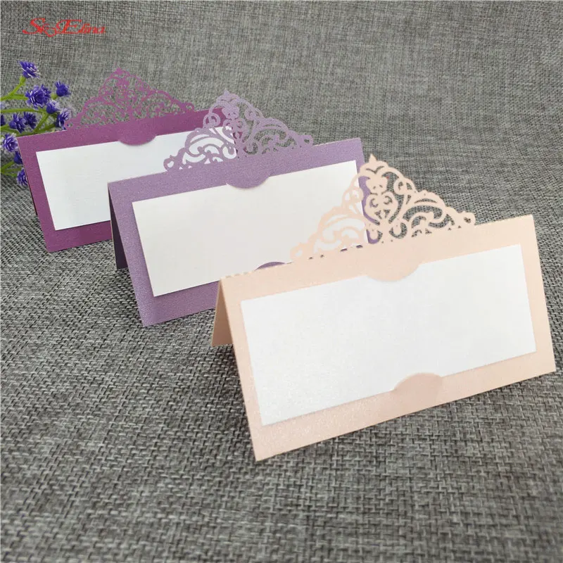 10pcs Wedding Name Cards Laser Cut Place Escort Card Pearlscent Paper Cards Guest Name Place Card Wedding Table Decoration 8z
10pcs Wedding Name Cards Laser Cut Place Escort Card Pearlscent Paper Cards Guest Name Place Card Wedding Table Decoration 8z