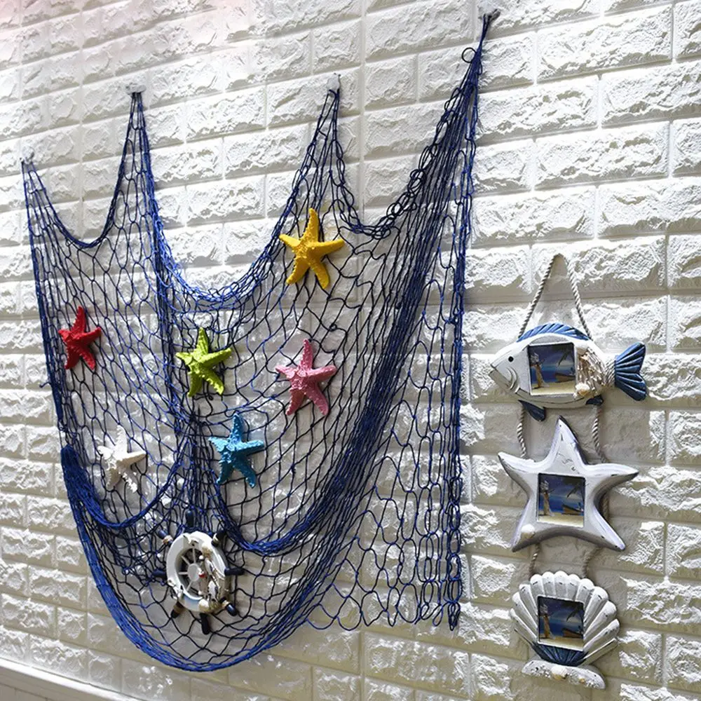 1pc Ocean Theme Fish Net Beach Decorative Nautical Seaside Sea Photography Props Home Party Wall Decor Hanging Ornaments
1pc Ocean Theme Fish Net Beach Decorative Nautical Seaside Sea Photography Props Home Party Wall Decor Hanging Ornaments