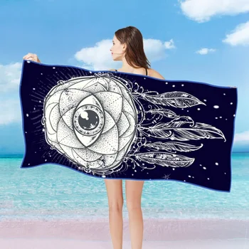 India Style Women Beach Towel Decorative Mandala Peacock Bath Towel Quick Drying Non-stick Sand Beach Mat Microfiber Towel
India Style Women Beach Towel Decorative Mandala Peacock Bath Towel Quick Drying Non-stick Sand Beach Mat Microfiber Towel