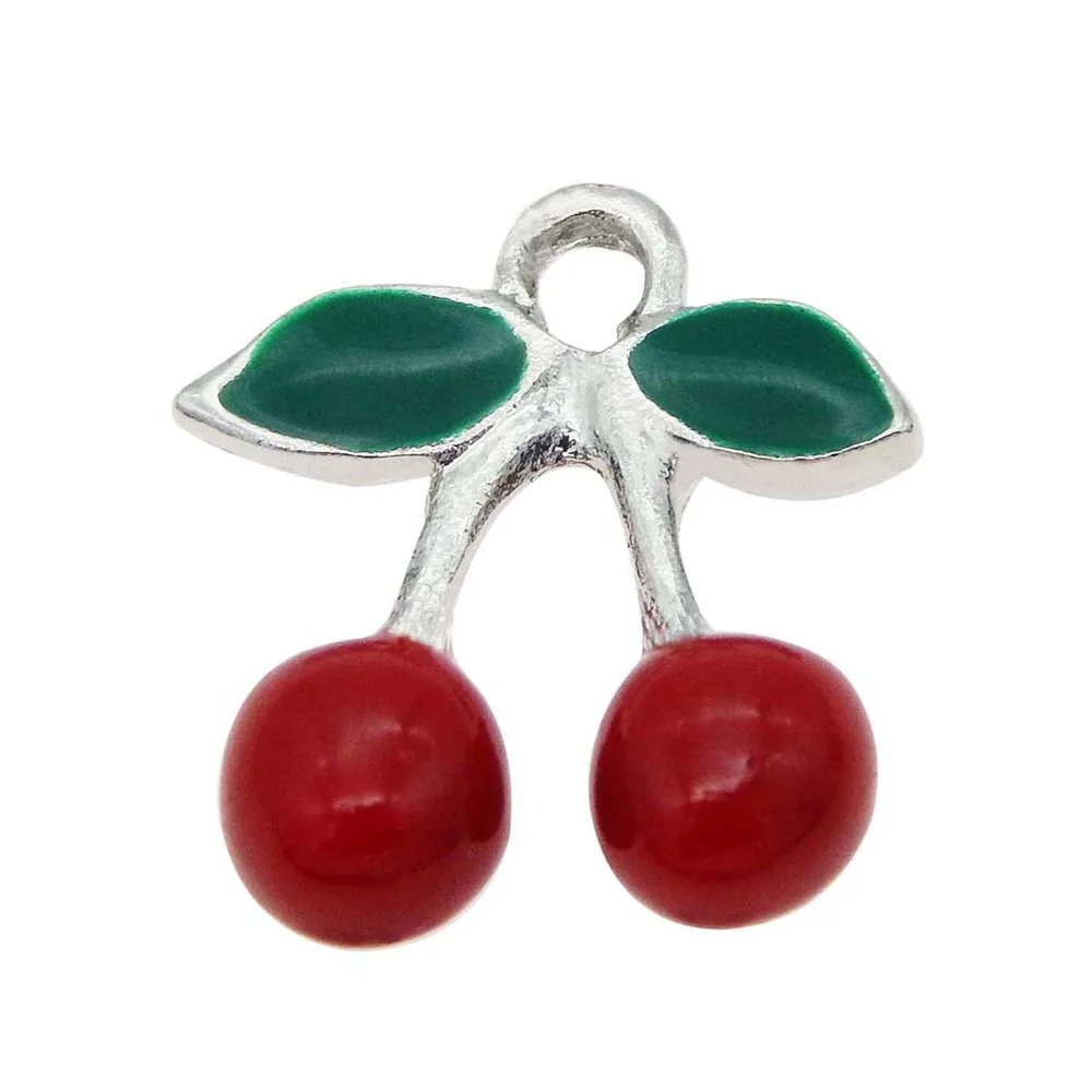 10PCS Single Hanging Alloy Charms Imitation Red Cherry Pendant Jewelry Finding Handmade Crafts Necklace Accessory 18*17*4mm
10PCS Single Hanging Alloy Charms Imitation Red Cherry Pendant Jewelry Finding Handmade Crafts Necklace Accessory 18*17*4mm