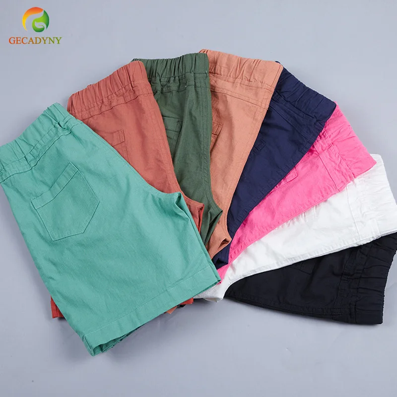 S-3XL 2019 Summer New Fashion Loose Cotton Linen Elastic Waist Women Basic Shorts Plus Size Candy Colors Shorts Girls/Students
S-3XL 2019 Summer New Fashion Loose Cotton Linen Elastic Waist Women Basic Shorts Plus Size Candy Colors Shorts Girls/Students