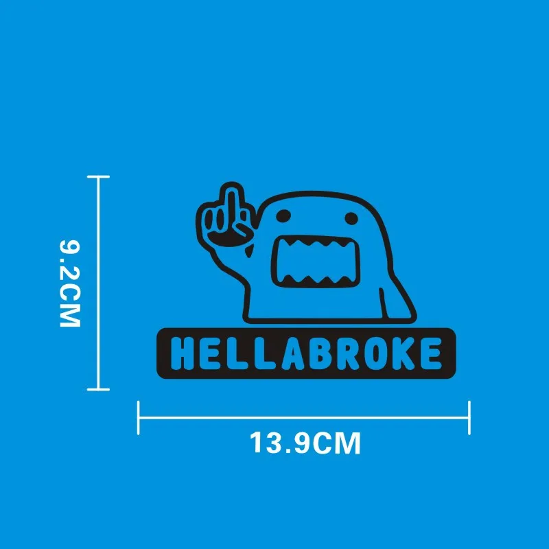 Виниловые наклейки Domo Hellabroke с героями мультфильмов Стильные для путешествий