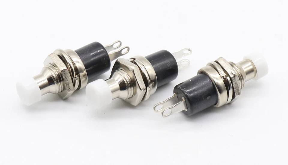 Description Picture 3 of itemIMC Hot 10Pcs White Cap SPST Momentary Mini Pushbutton Switch DC 50V 0.3A