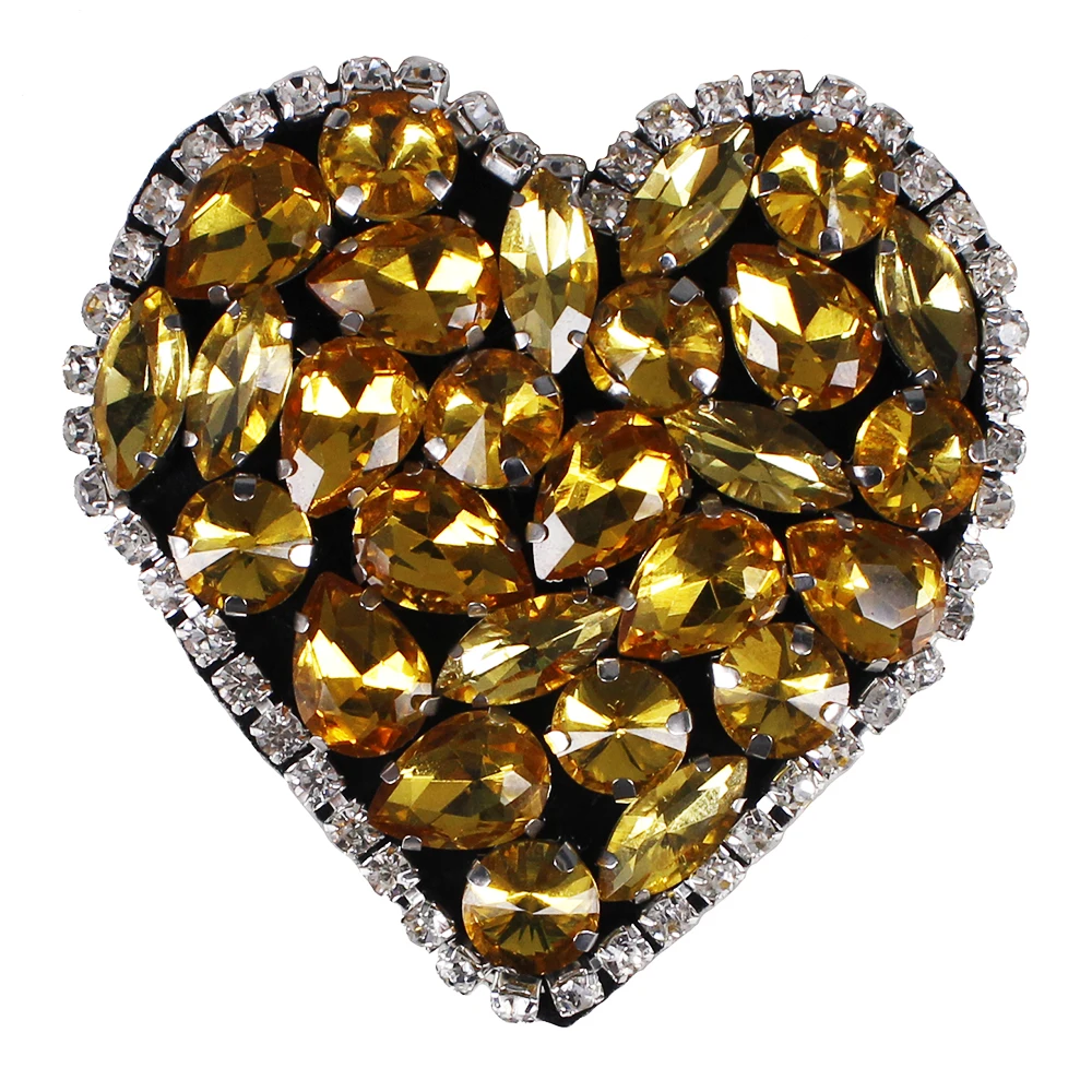 10piece Craft Gold Rhinestones Crystal Heart Strass Patches Applique Badge Clothes Decorated Bordados Ropa Sewing Supplies TH704
10piece Craft Gold Rhinestones Crystal Heart Strass Patches Applique Badge Clothes Decorated Bordados Ropa Sewing Supplies TH704