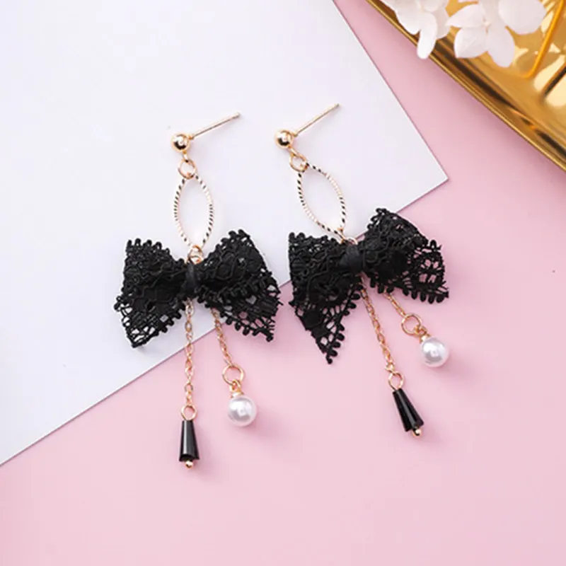 New Arrival Japan And South Korea Simulation Pearl Bow Earrings Ladies Gem Tassel Sweet Earrings Pendientes Gifts 3 Colors
New Arrival Japan And South Korea Simulation Pearl Bow Earrings Ladies Gem Tassel Sweet Earrings Pendientes Gifts 3 Colors