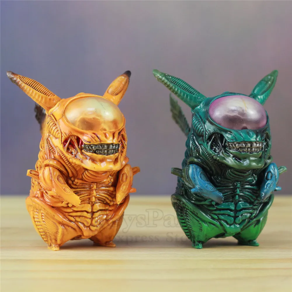 COOL! Alien Pikachu 8.5cm PVC Funny Figure Pikachu Mix Xenomorph Warrior Aliens VS Predator AVP Cute Q GAME FREAK Doll Toys NEW
COOL! Alien Pikachu 8.5cm PVC Funny Figure Pikachu Mix Xenomorph Warrior Aliens VS Predator AVP Cute Q GAME FREAK Doll Toys NEW