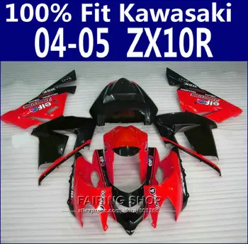 Red black Black Fairings For Kawasaki Ninja zx10r zx 10r 2004 2005 04 05 ( Free EMS ) Injection mold Fairing kit x105
Red black Black Fairings For Kawasaki Ninja zx10r zx 10r 2004 2005 04 05 ( Free EMS ) Injection mold Fairing kit x105