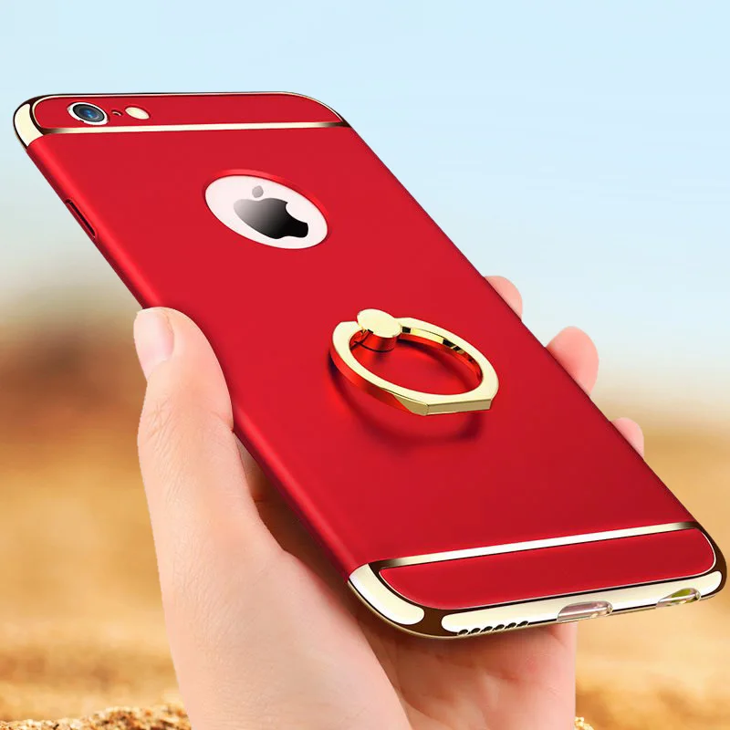 Electroplated Armor Case For iPhone 8 7 6 6S Plus X XS MAX 360 Degree Protect Phone Cases Matte Hard PC Cover With Finger Ring
Electroplated Armor Case For iPhone 8 7 6 6S Plus X XS MAX 360 Degree Protect Phone Cases Matte Hard PC Cover With Finger Ring