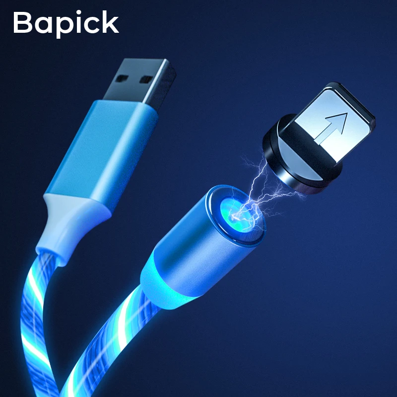 Bapick LED 1M Magnetic USB Cable Charging Micro USB Type C for Iphone 8 X Samsung S9 S8 USB Mobile Phone Charger Cable Wire Cord
Bapick LED 1M Magnetic USB Cable Charging Micro USB Type C for Iphone 8 X Samsung S9 S8 USB Mobile Phone Charger Cable Wire Cord