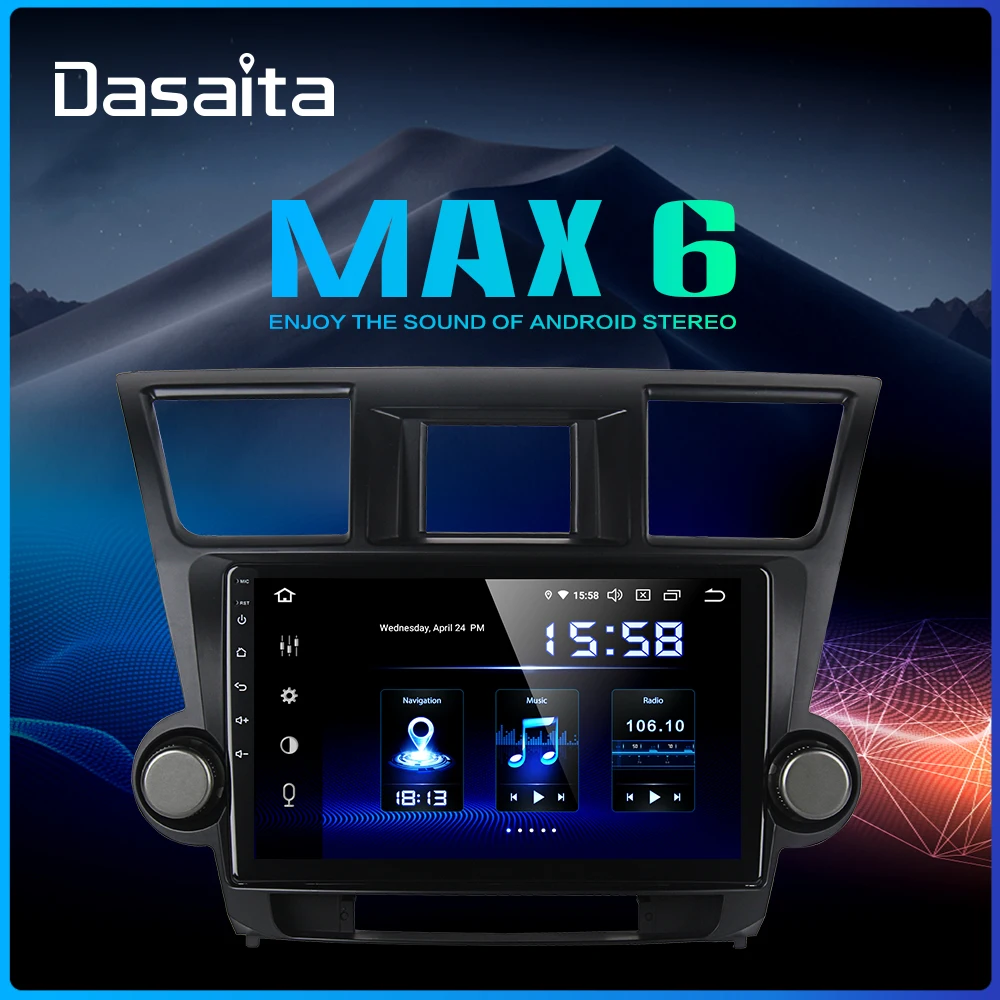 Dasaita 10.2" IPS 1 Din Car Radio Player Android 9.0 for Toyota Highlander 2009 2010 2011 2012 Navigation HDMI MP3 64GB ROM
Dasaita 10.2" IPS 1 Din Car Radio Player Android 9.0 for Toyota Highlander 2009 2010 2011 2012 Navigation HDMI MP3 64GB ROM