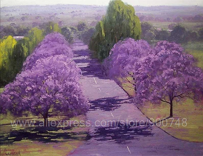 Jacaranda деревья живопись по заказу Весенняя уличная дорога пейзаж с огромным маслом paintingWall Art Холст живопись спальня
Jacaranda деревья живопись по заказу Весенняя уличная дорога пейзаж с огромным маслом paintingWall Art Холст живопись спальня