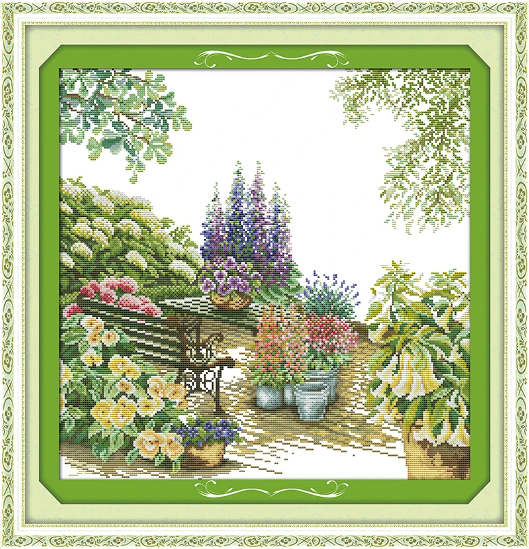 Flower courtyard Counted Cross Stitch 11CT Printed 14CT Set DIY Chinese Cotton Cross-stitch Kit Embroidery Needlework
Flower courtyard Counted Cross Stitch 11CT Printed 14CT Set DIY Chinese Cotton Cross-stitch Kit Embroidery Needlework