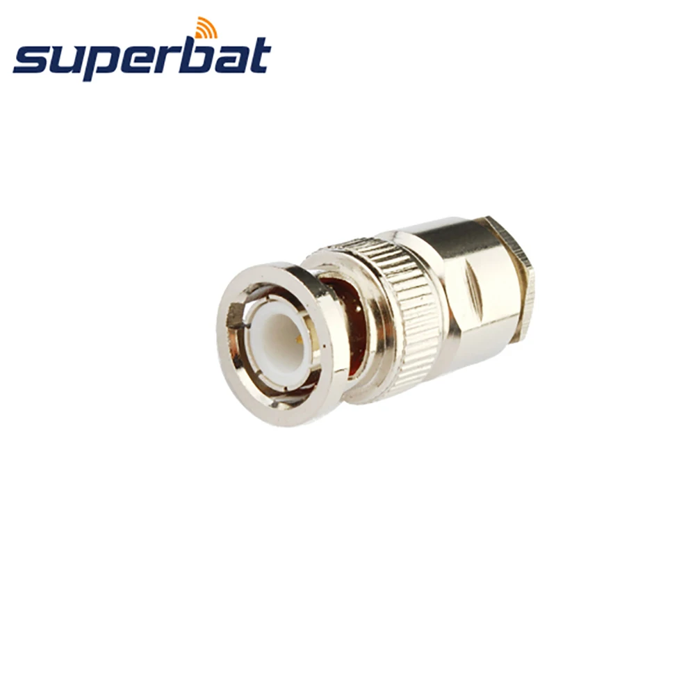 Superbat 50 ohm BNC Clamp Male Plug Coaxial Connector for LMR/KSR300 50-5 Cable Straight
Superbat 50 ohm BNC Clamp Male Plug Coaxial Connector for LMR/KSR300 50-5 Cable Straight