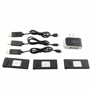 3PCS 3.7V 900mah battery 3 in 1 Black US regulation charger and charging cable for RC XS809 XS809HC XS809HW Drone
3PCS 3.7V 900mah battery 3 in 1 Black US regulation charger and charging cable for RC XS809 XS809HC XS809HW Drone