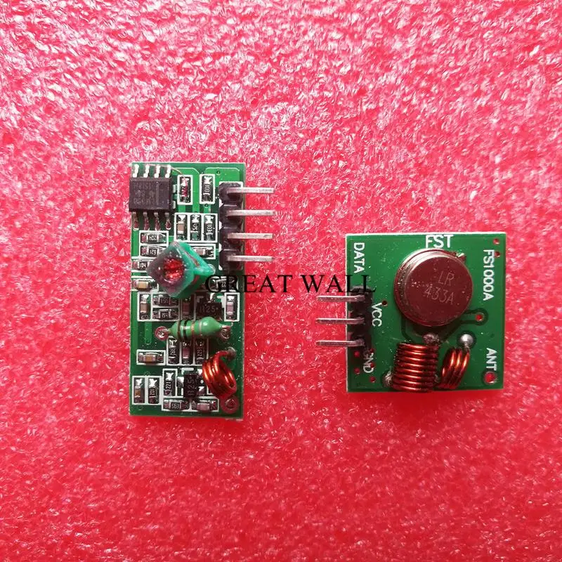 433Mhz RF Wireless Transmitter Module and Receiver Kit 5V DC 433MHZ Wireless For Arduino Raspberry Pi /ARM/MCU WL Diy Kit
433Mhz RF Wireless Transmitter Module and Receiver Kit 5V DC 433MHZ Wireless For Arduino Raspberry Pi /ARM/MCU WL Diy Kit