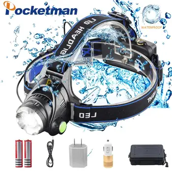 8000LM T6/L2 Rechargeable Led Headlamp Zoomable Waterproof LED Head lamp, Hands-Free Headlight Torch Lamp for Hunting Hiking
8000LM T6/L2 Rechargeable Led Headlamp Zoomable Waterproof LED Head lamp, Hands-Free Headlight Torch Lamp for Hunting Hiking
