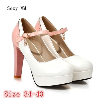 Women High Heel Shoes Platform Pumps Woman Thin High Heels Party Wedding Shoes Ladies Kitten Heels Plus Size 34 - 40 41 42 43
Women High Heel Shoes Platform Pumps Woman Thin High Heels Party Wedding Shoes Ladies Kitten Heels Plus Size 34 - 40 41 42 43